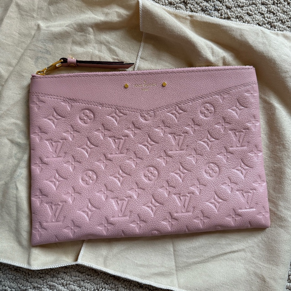 Louis Vuitton Empreinte Daily Pouch Rose Poudre